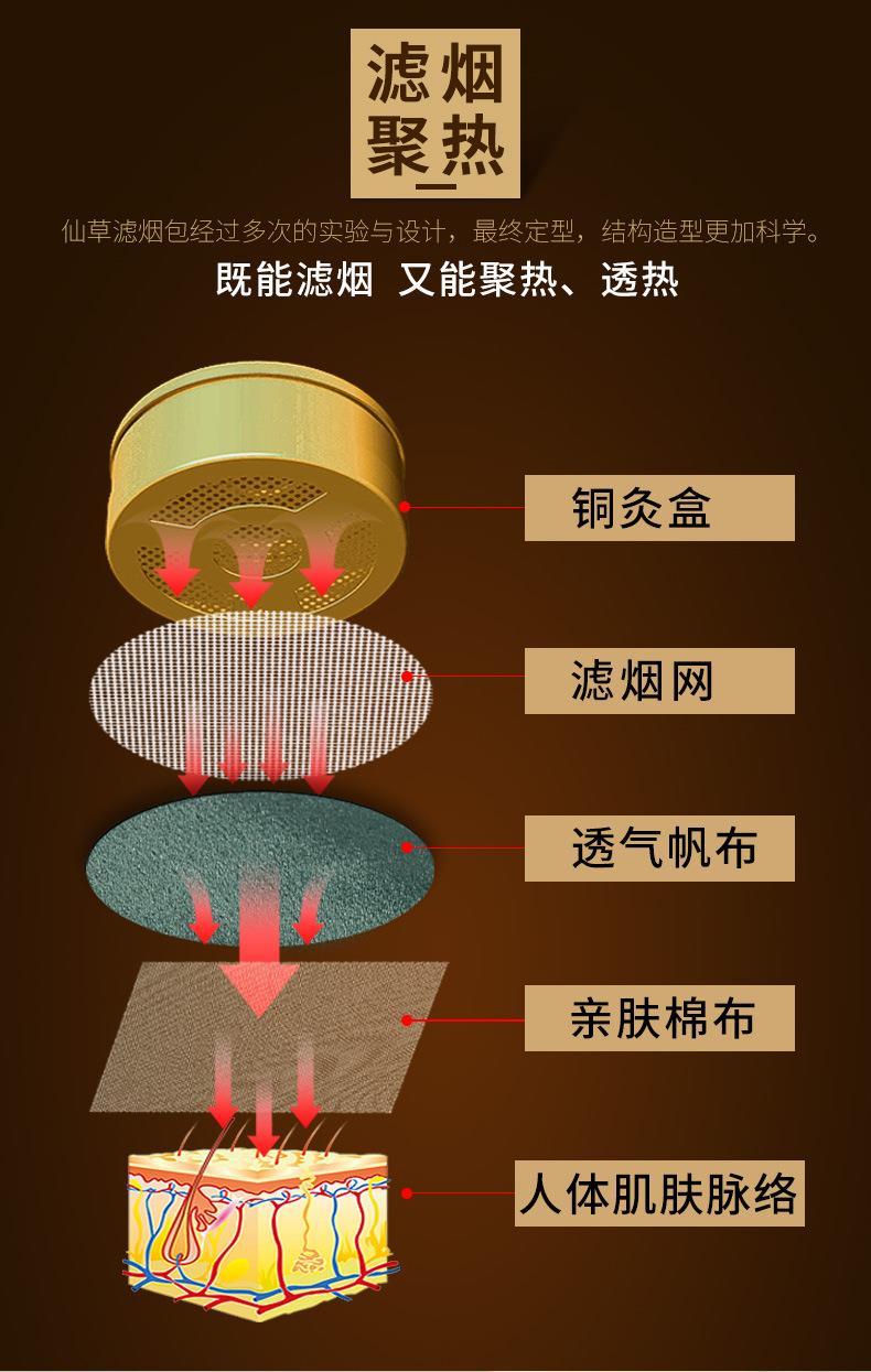 加厚純銅隨身灸 家用調溫艾灸全銅灸盒 廠家批發(fā)艾柱盒艾灸銅盒